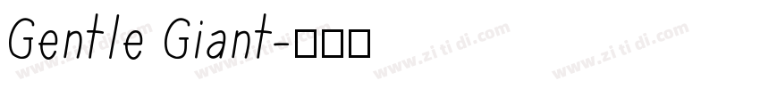 Gentle Giant字体转换